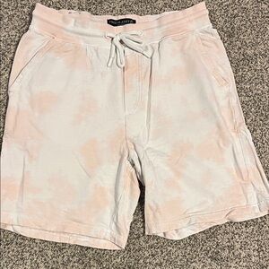 Free Planet Men's Athletic Shorts - Light Pink and White
